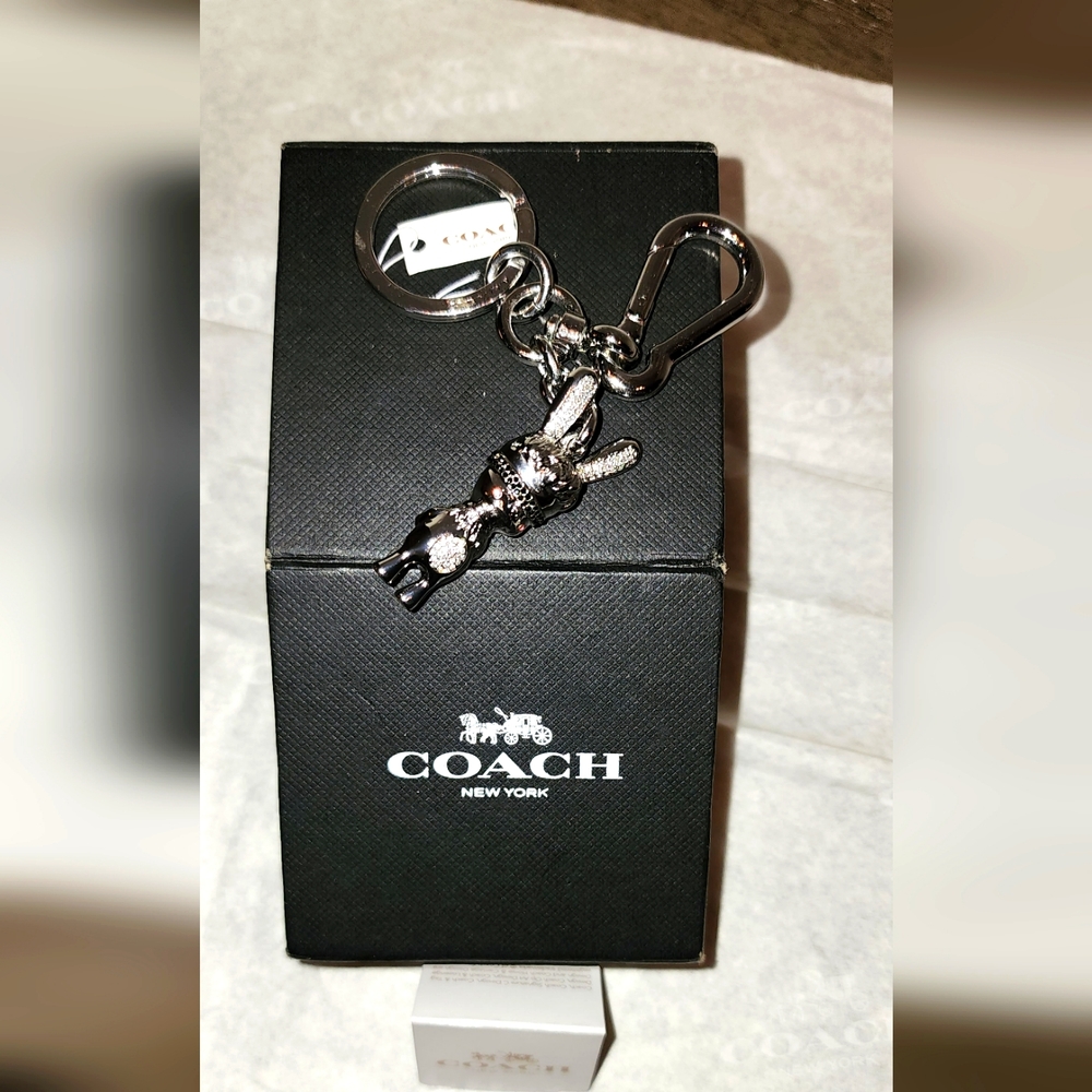 ☆  Coach X BASEMAN EMMANUEL HARE Ray Key Chain Bag Charm LIMITED EDITION New W/T